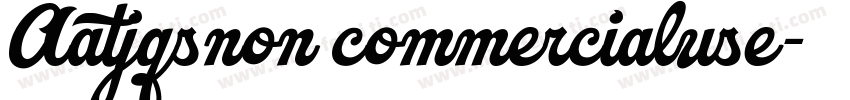 Aatjqsnon commercialuse字体转换